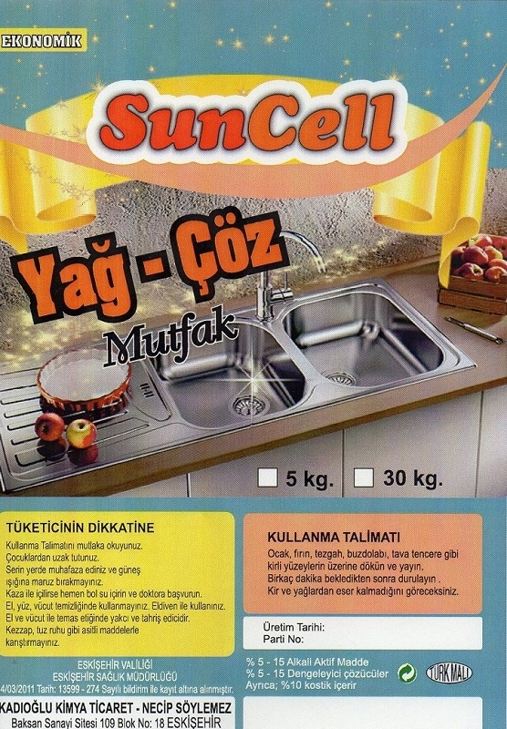 Suncell Yağ-Çöz Mutfak